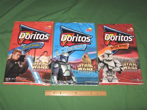 doritos attack of the clones bags|Star Wars 2002 Frito Lay AOTC Promo Doritos Nacho Cheesier! 12.